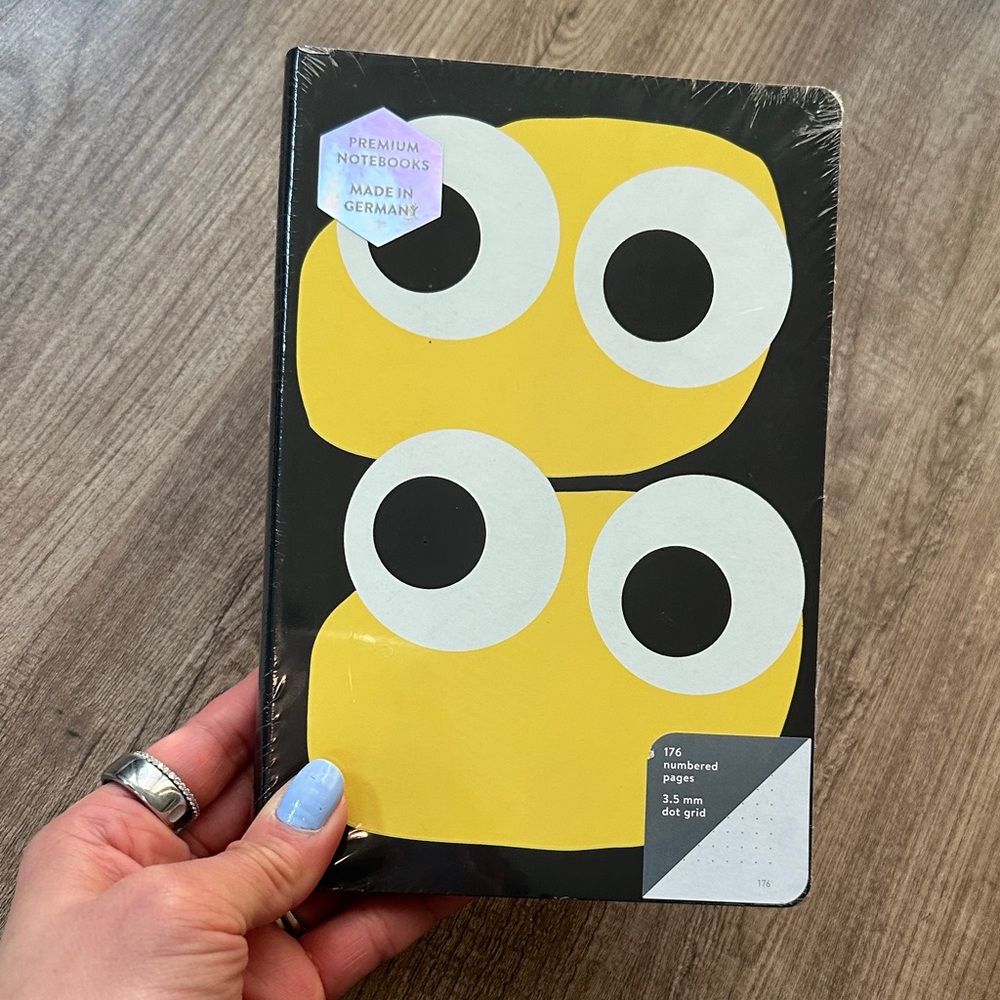 Nuuna Yellow & Black Graphic Dot Grid Notebook
